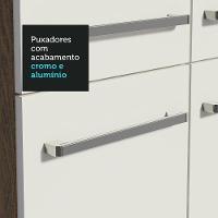 Armário De Cozinha Completa 293cm Com Pia Rustic/branco Emilly Madesa 08 Rustic/branco