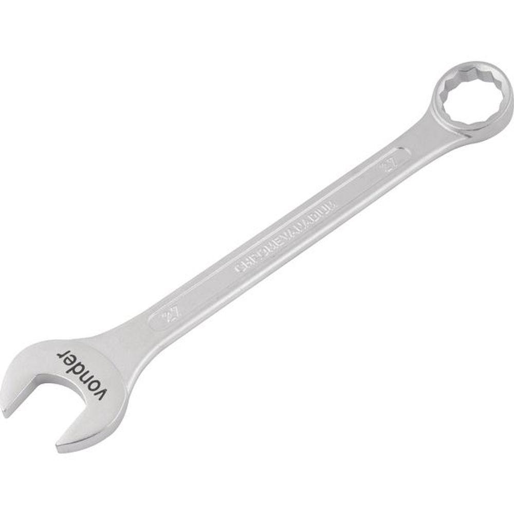 Chave Combinada 27mm Cromo Vanádio Fosco Cartela Vonder - 1