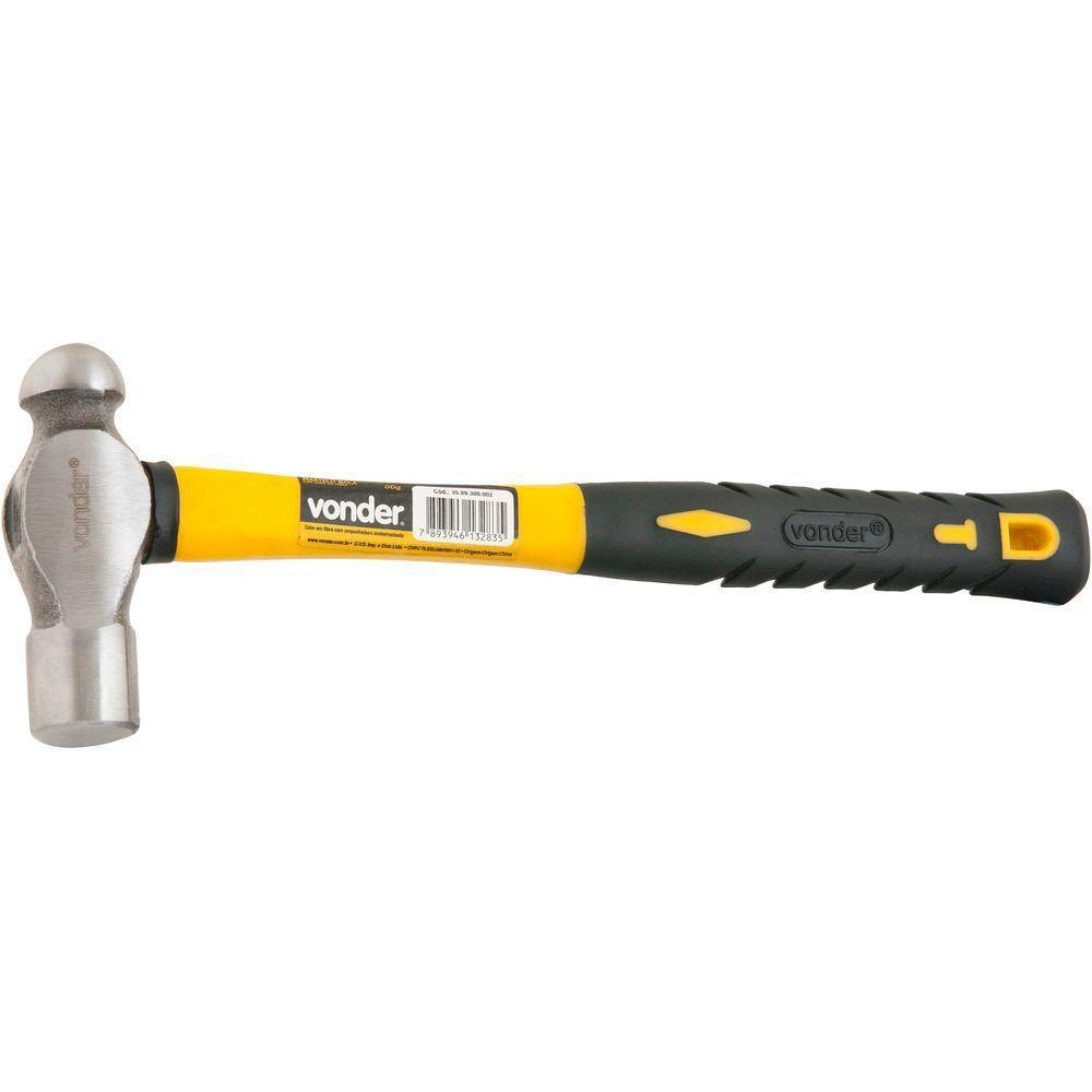 Martelo Bola 800g Aço Forjado Cabo Fibra Emborrachado Vonder - 3