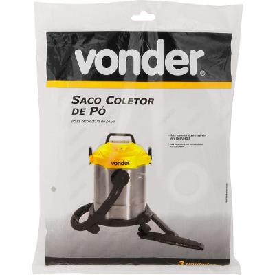 Saco Coletor De Pó Para Aspirador Apv 1000 Jogo 3 Peças Vonder
