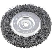 Escova Circular Ondulada 6x1-2 Furo 5-8 Aço Carbono Polido - 1