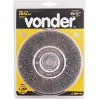 Escova Circular Ondulada 6x1-2 Furo 5-8 Aço Carbono Polido - 2