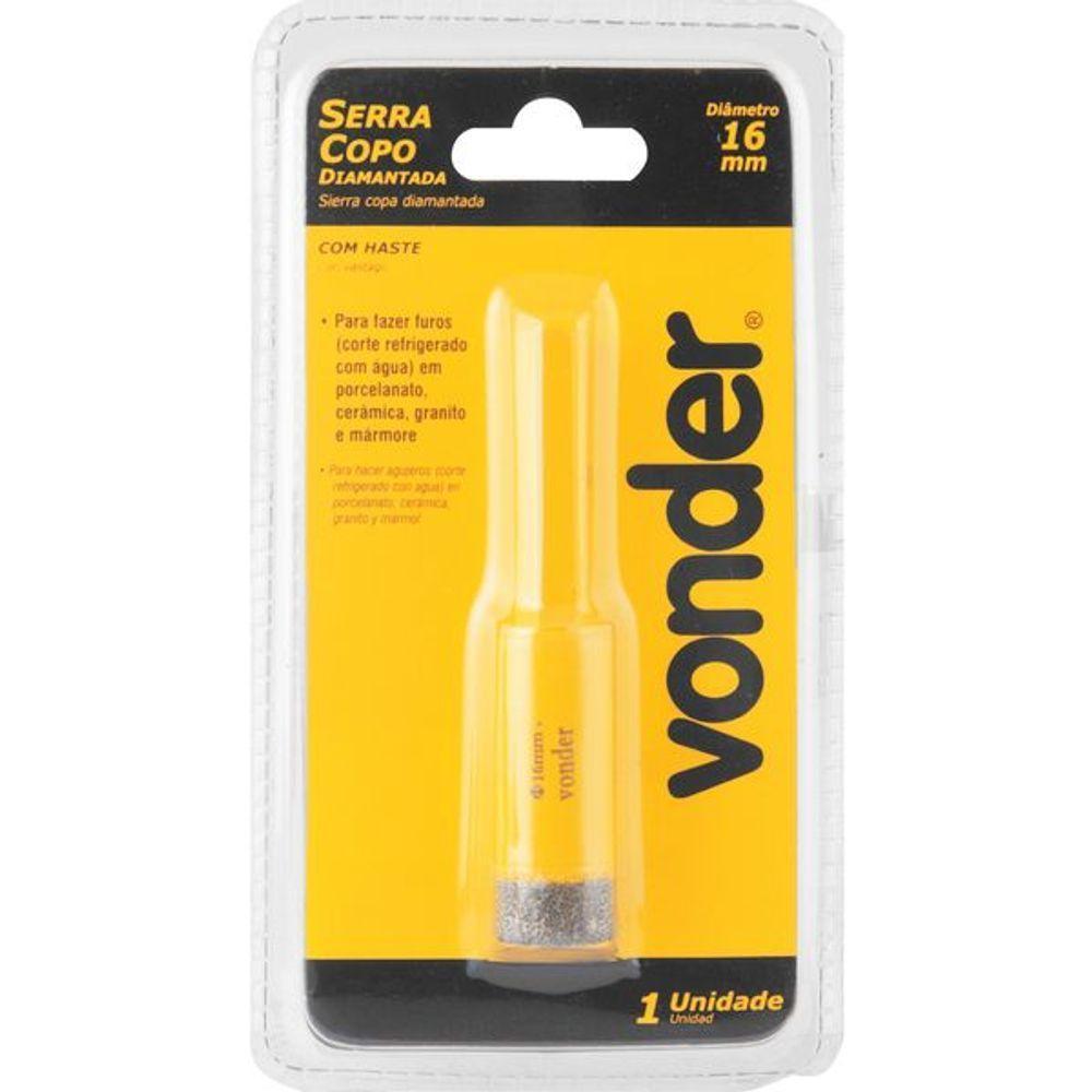 Serra Copo 16mm Diamantada Haste Vonder - 3