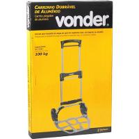 Carrinho Aluminio Dobrável 100kg Vonder - 3