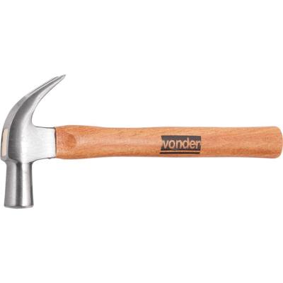 Martelo Unha 29mm Aço Forjado Polido Cabo Madeira Vonder