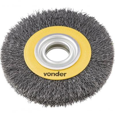Escova Circular Ondulada 6x3-4 Furo 1.1-4 Poli Vonder