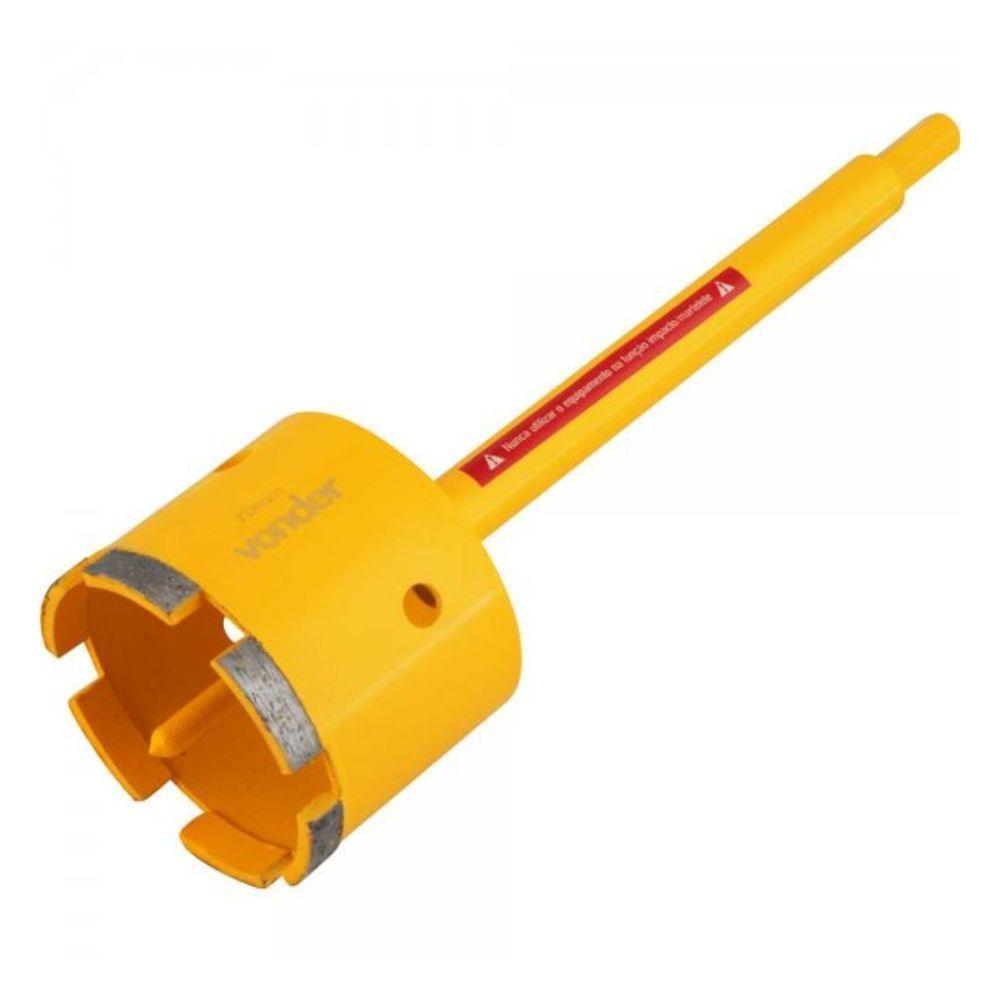 Serra Copo Diamantada 70mm Com Haste Para Alvenaria Vonder - 4