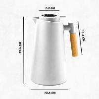 Garrafa Térmica Com Termômetro 1L Branco - 2