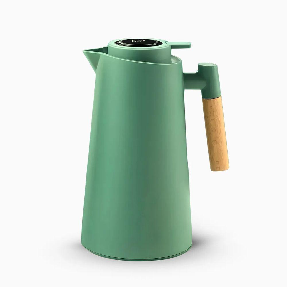 Garrafa Térmica Com Termômetro 1L Verde - 1