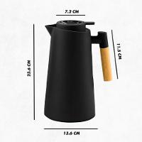 Garrafa Térmica Com Termômetro 1L Preto - 4