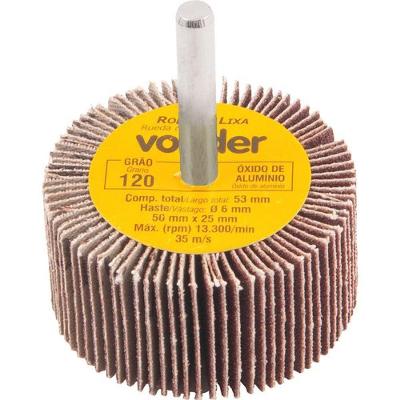 Roda De Lixa 50x25mm Com Haste G120 Vonder