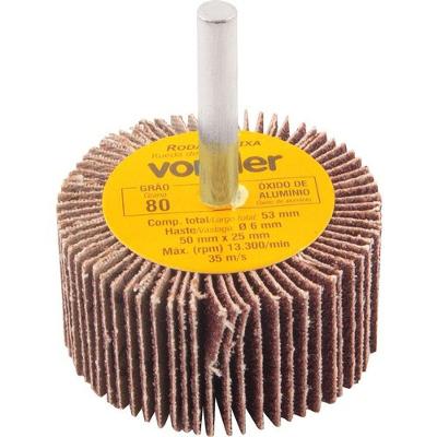 Roda De Lixa 50x25mm Com Haste G80 Vonder