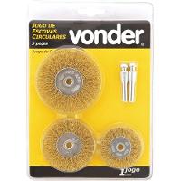 Jogo Escova Circular Ondulado Haste 1-4 Aço Carbono Latonad - 2