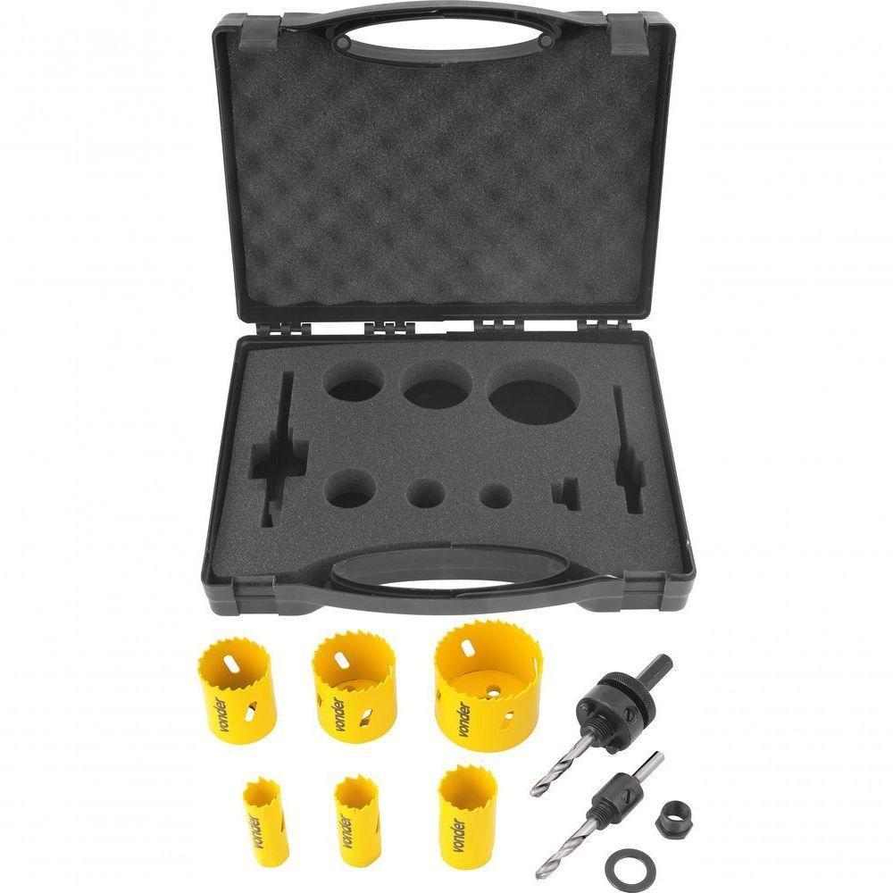 Jogo Serra Copo Aço Rápido 19-57mm Bimetálica Metal Vonder - 2