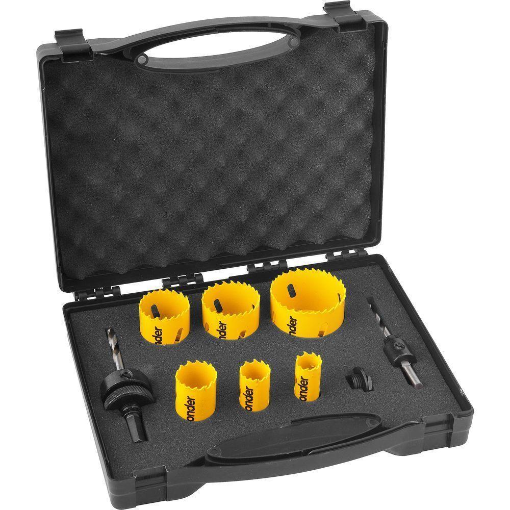 Jogo Serra Copo Aço Rápido 19-57mm Bimetálica Metal Vonder - 3