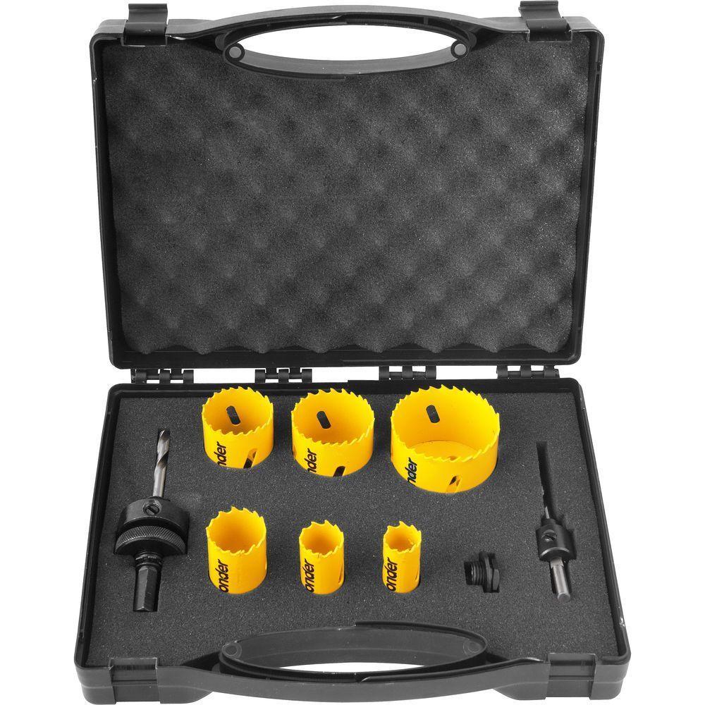 Jogo Serra Copo Aço Rápido 19-57mm Bimetálica Metal Vonder - 4