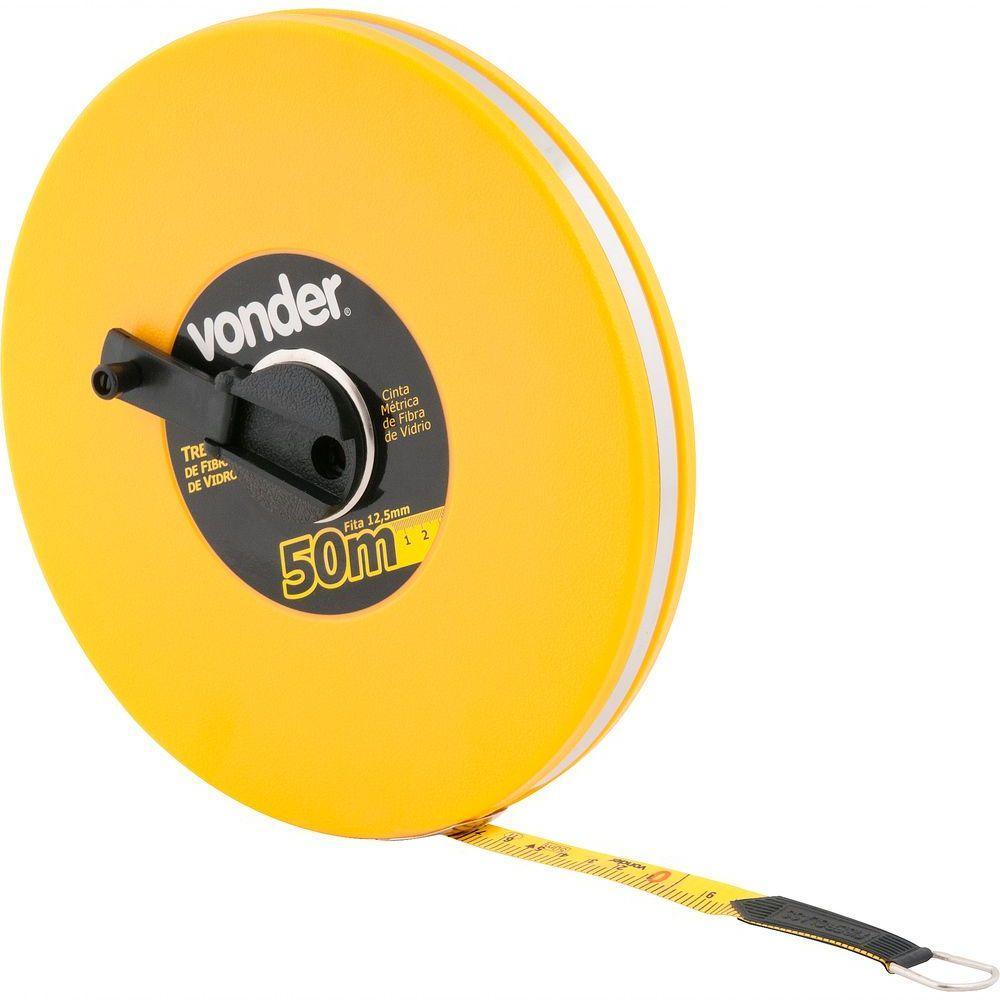 Trena Fibra 50mx12,5mm Longa Fechada - Vonder - 1