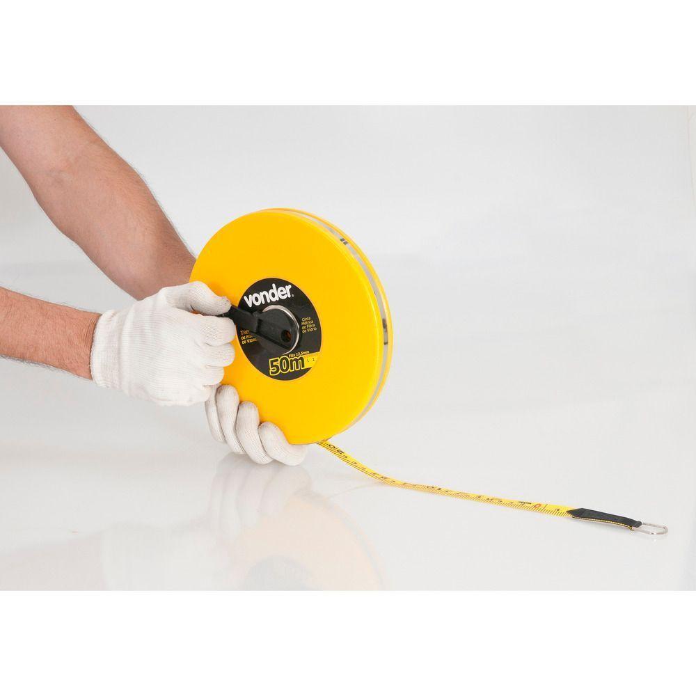 Trena Fibra 50mx12,5mm Longa Fechada - Vonder - 2