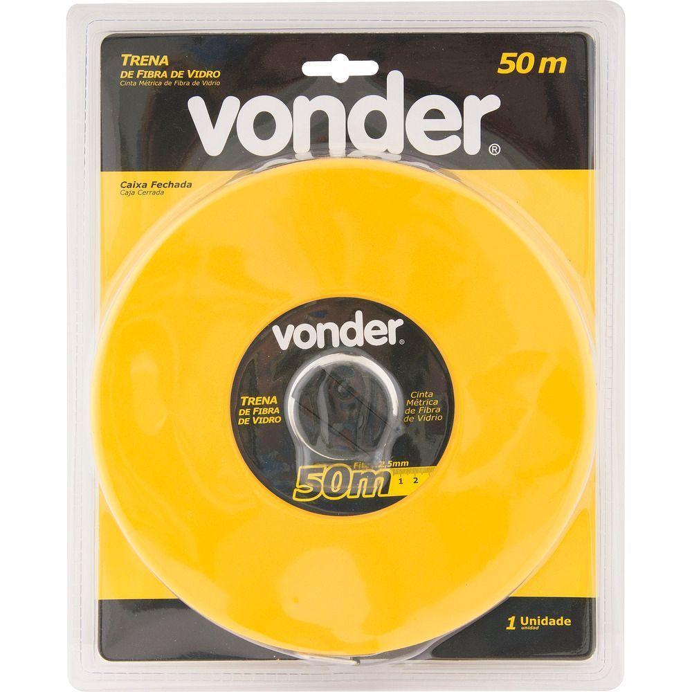 Trena Fibra 50mx12,5mm Longa Fechada - Vonder - 4