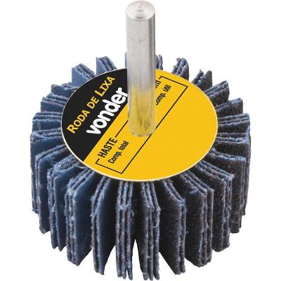 Roda De Lixa 80mmx30mm Com Haste G50 - Vonder