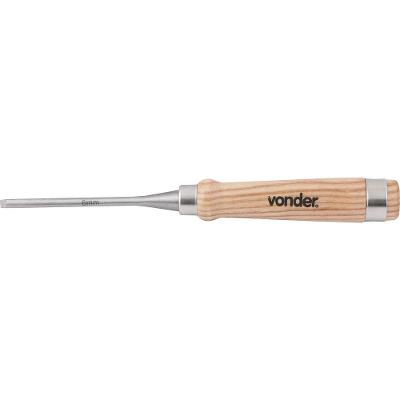 Formão Goivado 06mm Aço Carbono Cabo Madeira - Vonder
