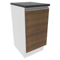 Balcão Acordes Glamy 100% MDF 40cm 1 Porta Rustic Madesa - 1