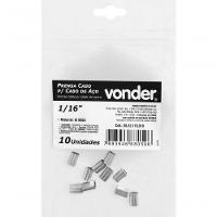 Prensa Cabo Para Cabos De Aço De 1-16'' Com 10 Peças Vonder - 2