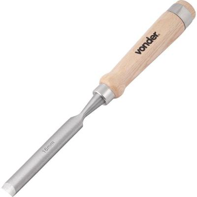 Formão Goivado 16mm Aço Carbono Cabo Madeira - Vonder