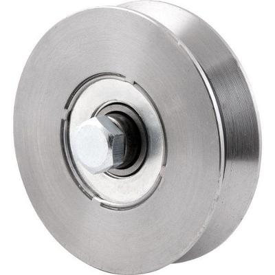 Roldana Para Portão 3" Tipo V Em Aço Polido - Vonder