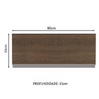 Aéreo Glamy 80cm 1 Porta Suspensa Rustic/Branco Madesa - 7