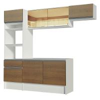 Armário de Cozinha Diamante com Balcão e Tampo Branco Rustic - 8