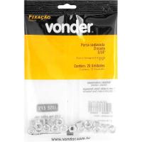 Porca Sextavada De 3-16'' Rosca Unc Com 20 Peças Vonder - 3