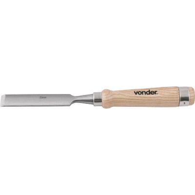 Formão Goivado 22mm Aço Carbono Cabo Madeira - Vonder