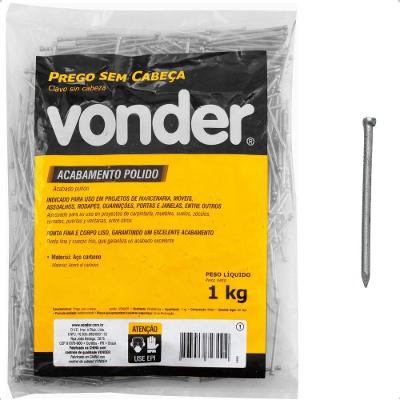 Prego Sem Cabeça 9 X 12 Polido 1 Kg Vonder