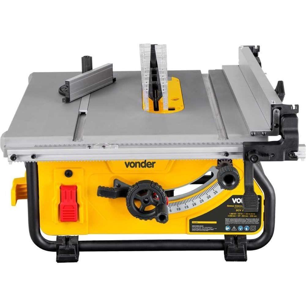 Serra Circular De Mesa 10'' 1800W Scv1810 Vonder 110V - 3