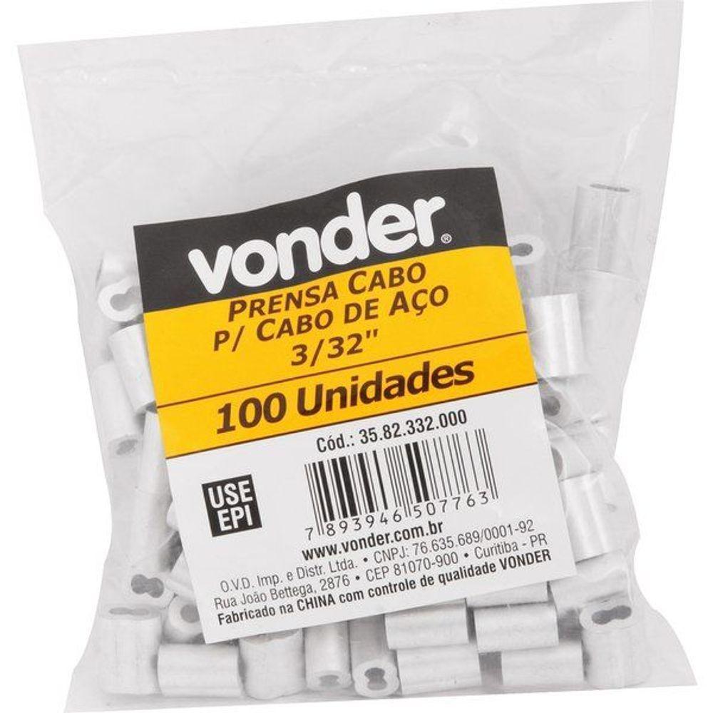 Prensa Cabos Em Alumínio Para Cabos De Aço 3-32" Com 100 Pç - 2