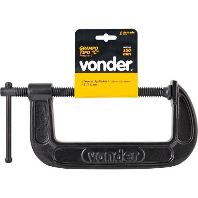 Grampo Tipo C 10" Ferro Nodular - Vonder Plus
