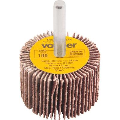 Roda De Lixa 40x25mm Com Haste G100 - Vonder
