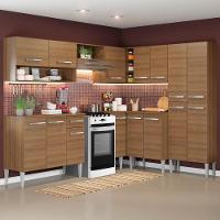 Armário de Cozinha de Canto Emilly Rock com Balcão e Adega - 1