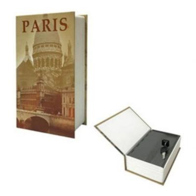 Cofre Livro Estampado Paris Tamnho G -Western