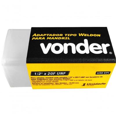 Adaptador Tipo Weldon Para Mandril 1-2'' X 20 F Unf Vonder