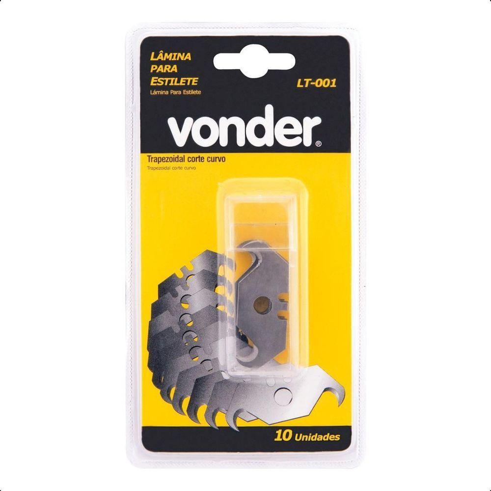 Lamina Para Estilete Trapezoidal Corte Curvo Com 10 Pç Cart - 4