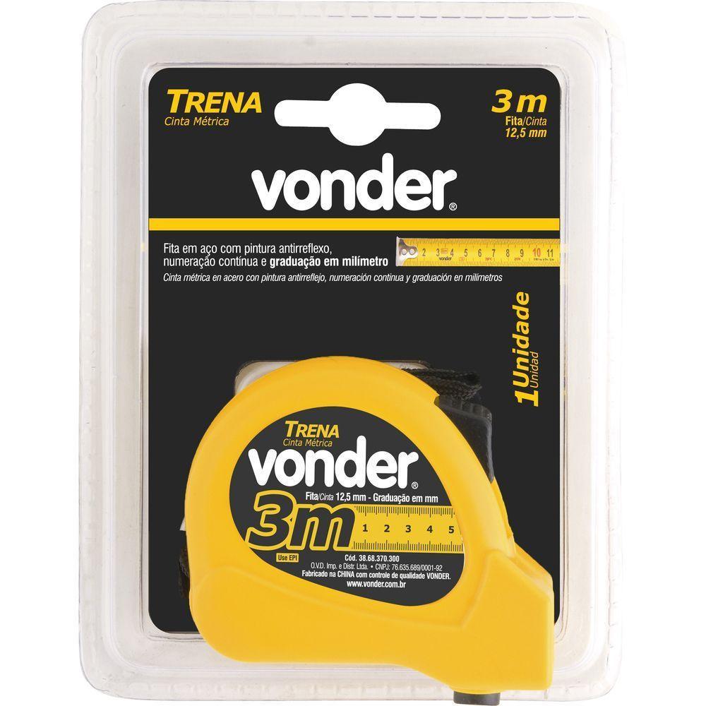 Trena Aço 3mx12,5mm Curta Mm-mm - Vonder - 2