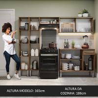 Armário De Cozinha Completa 229Cm Madesa 05 Rustic - 7
