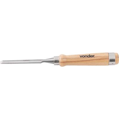 Formão Goivado 10mm Aço Carbono Cabo Madeira - Vonder