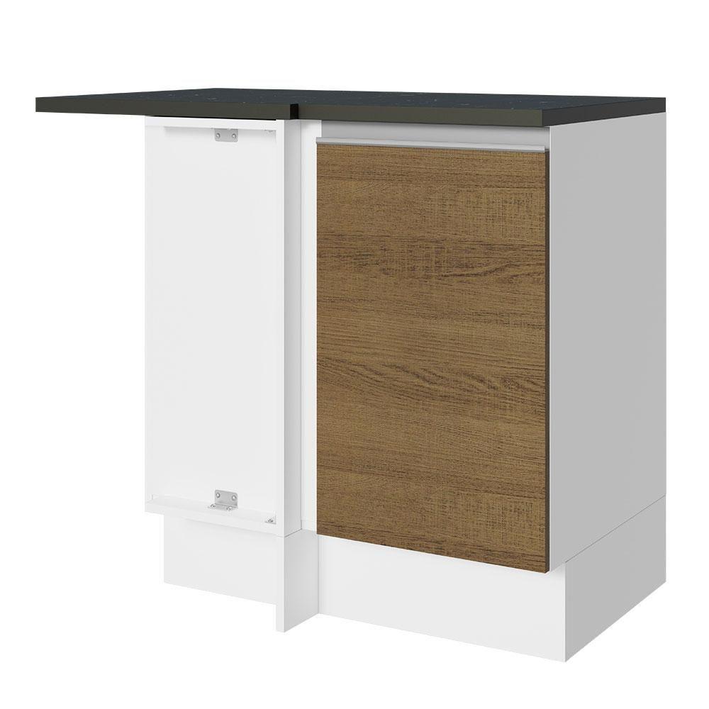 Balcão Canto Acordes Glamy 100% MDF 1 Porta BR/Rustic Madesa - 1