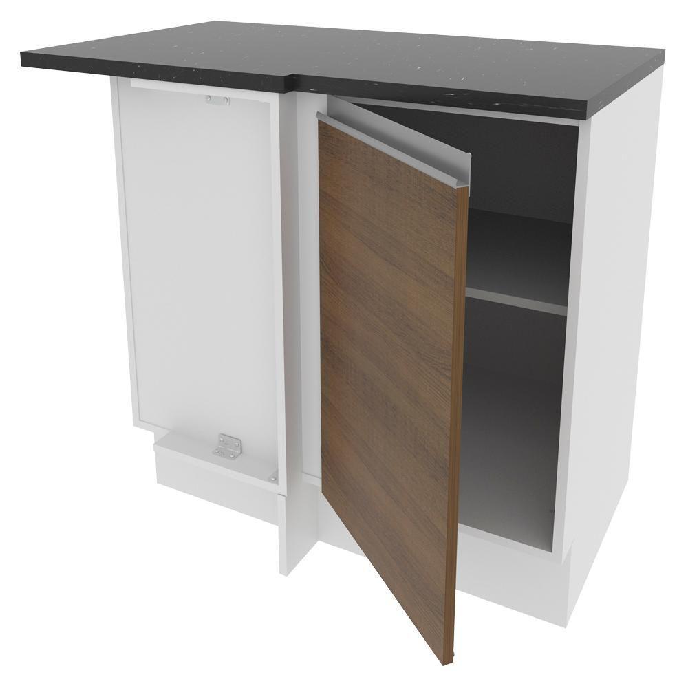 Balcão Canto Acordes Glamy 100% MDF 1 Porta BR/Rustic Madesa - 3