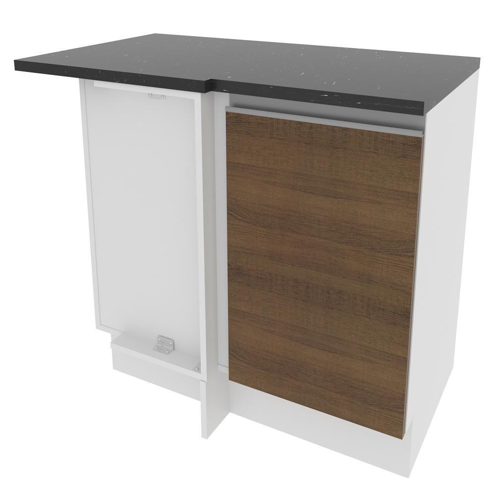 Balcão Canto Acordes Glamy 100% MDF 1 Porta BR/Rustic Madesa - 10