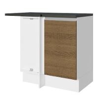 Balcão Canto Acordes Glamy 100% MDF 1 Porta BR/Rustic Madesa - 1