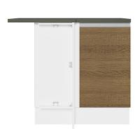 Balcão Canto Acordes Glamy 100% MDF 1 Porta BR/Rustic Madesa